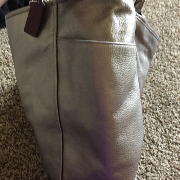 Bnwt coach pewter extra large tote - Picture 7 of 7
